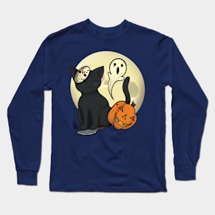 Jason Cat Halloween, Halloween 2022 Design Long Sleeve T-Shirt